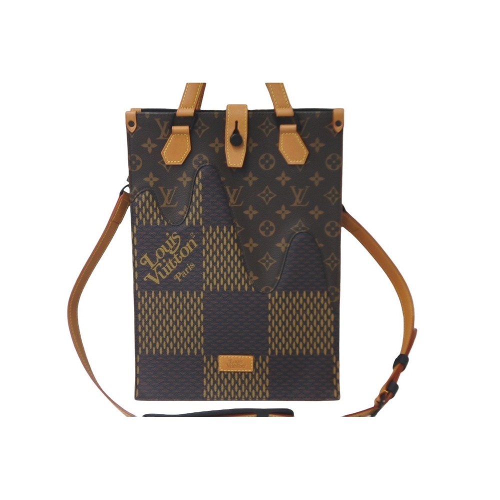 LOUIS VUITTON NIGO Damier Ebene Brown Giant Monogram Tote - Picture 2 of 9